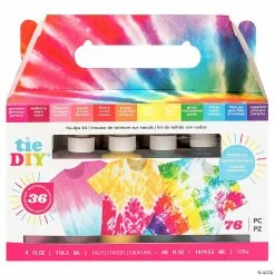 MW American Crafts Tie Dye DIY Kit Vivid 76pc   Â