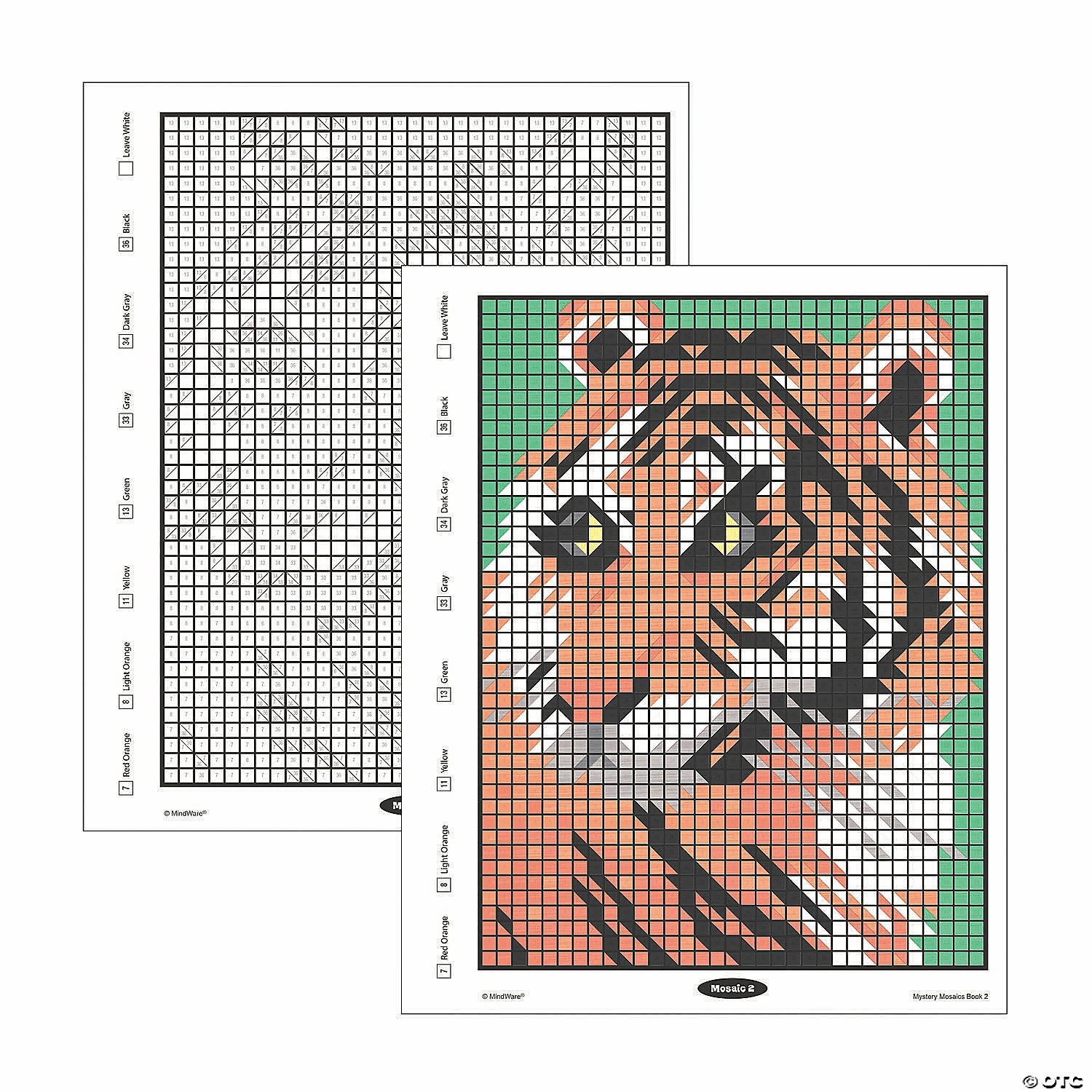 MW Color By Number Mystery Mosaics: Book 2 4 MW Color By Number Mystery Mosaics: Book 2 - Image 2