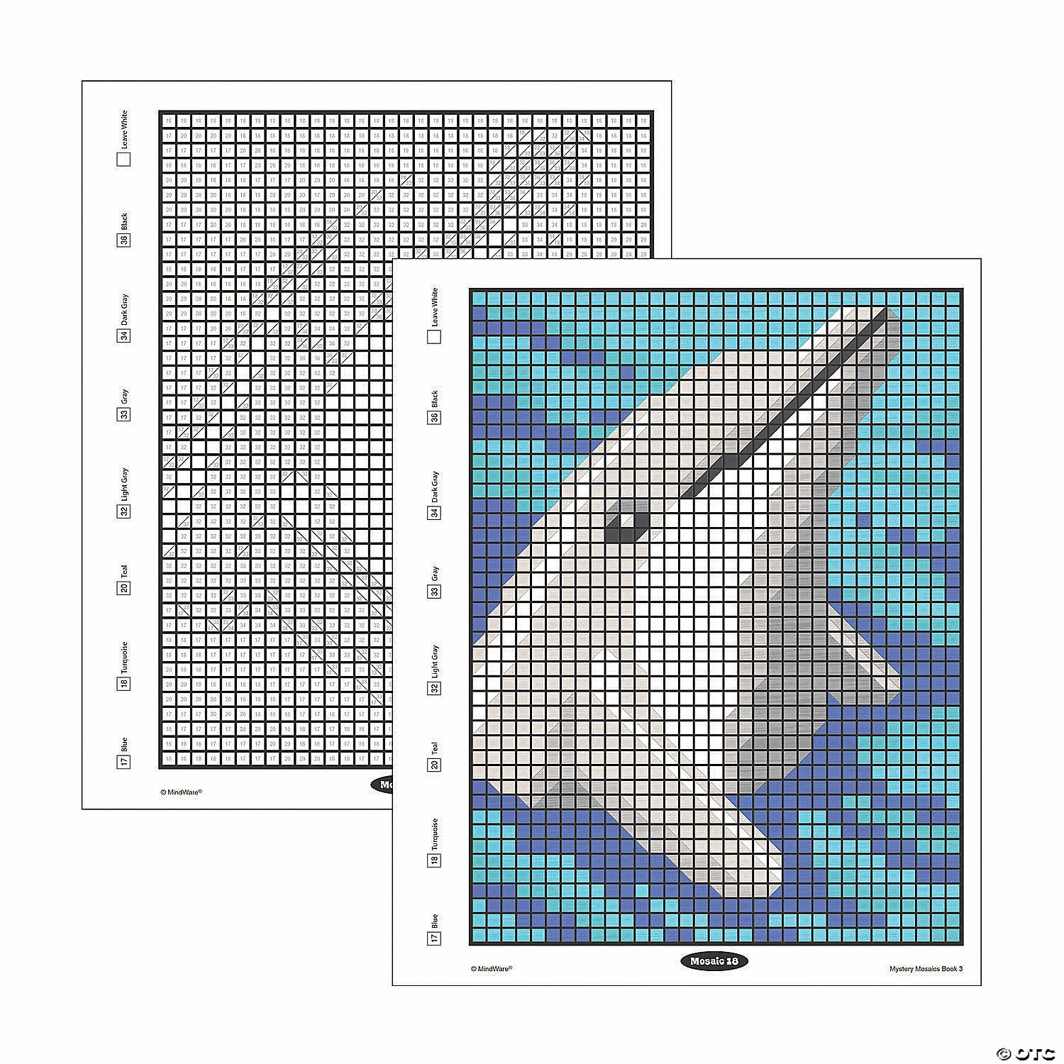 MW Color By Number Mystery Mosaics: Book 3 4 MW Color By Number Mystery Mosaics: Book 3 - Image 2