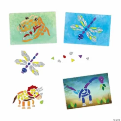 MW Dinosaur Escape Shiny Mosaics -Kids Art Supplies Store dinosaur escape shiny mosaicsms02 a02