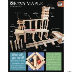 MW KEVA Maple 400 Plank Set -Kids Art Supplies Store keva maple 400 plank set58078 a02