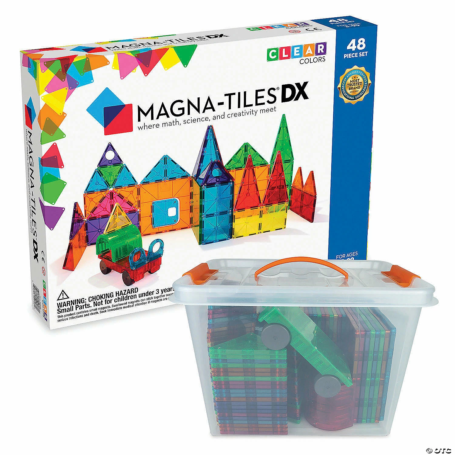 MW Magna-Tiles® 48 Piece Set With FREE Storage Bin 3 MW Magna-Tiles® 48 Piece Set With FREE Storage Bin