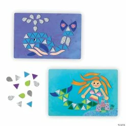 MW Mermaid Island Sparkle Mosaics 9 MW Mermaid Island Sparkle Mosaics -Kids Art Supplies Store mermaid island sparkle mosaicsms01 a02