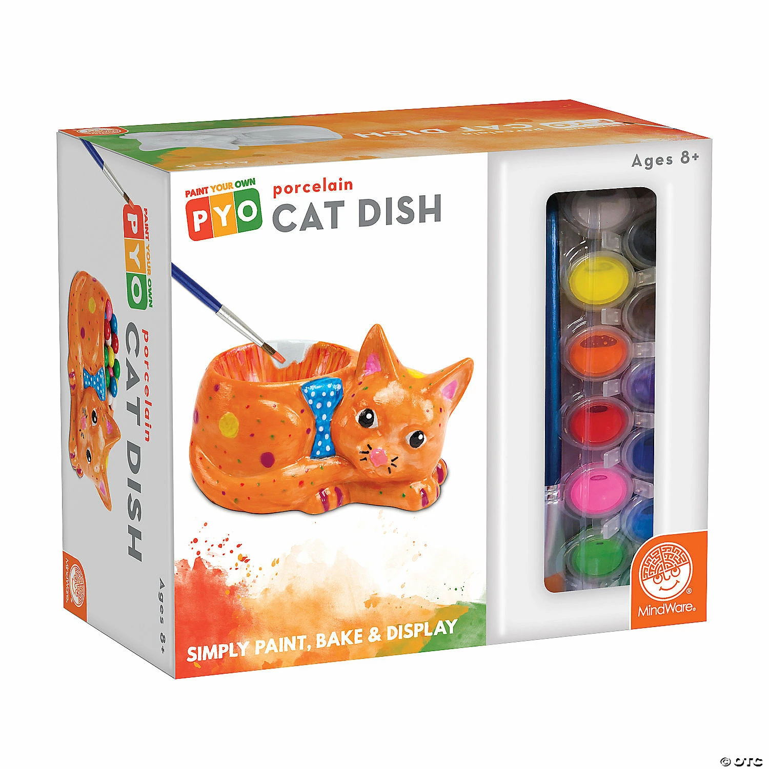 MW Paint Your Own Porcelain Cat Dish 3 MW Paint Your Own Porcelain Cat Dish