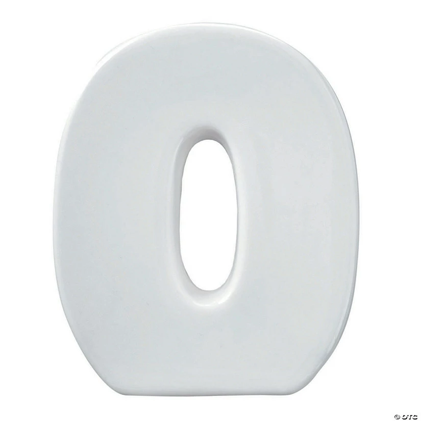 MW Paint Your Own Porcelain Letter O 3 MW Paint Your Own Porcelain Letter O