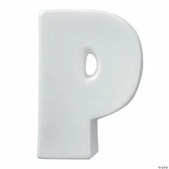 MW Paint Your Own Porcelain Letter P