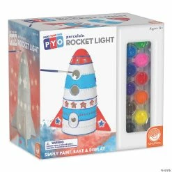 MW Paint Your Own Porcelain Light: Rocket