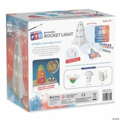 MW Paint Your Own Porcelain Light: Rocket -Kids Art Supplies Store paint your own porcelain light rocket13947323 a05