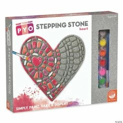 MW Paint Your Own Stepping Stone: Heart 10 MW Paint Your Own Stepping Stone: Heart -Kids Art Supplies Store paint your own stepping stone heart13818688 a03