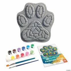 MW Paint Your Own Stepping Stone: Paw Print -Kids Art Supplies Store paint your own stepping stone paw print13980301 a02