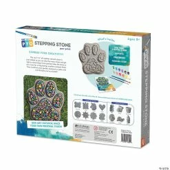 MW Paint Your Own Stepping Stone: Paw Print -Kids Art Supplies Store paint your own stepping stone paw print13980301 a05