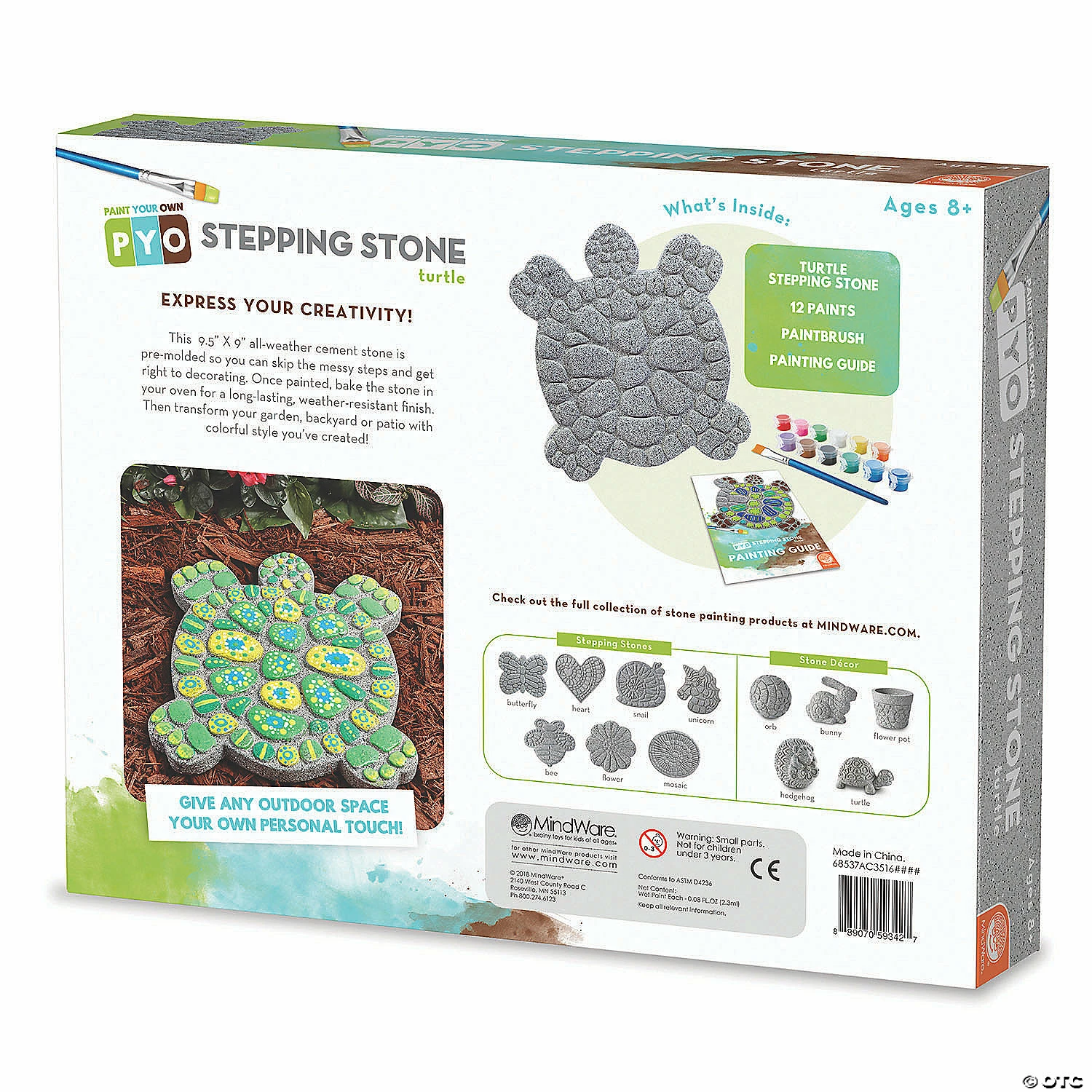 MW Paint Your Own Stepping Stone: Turtle 7 MW Paint Your Own Stepping Stone: Turtle - Image 5
