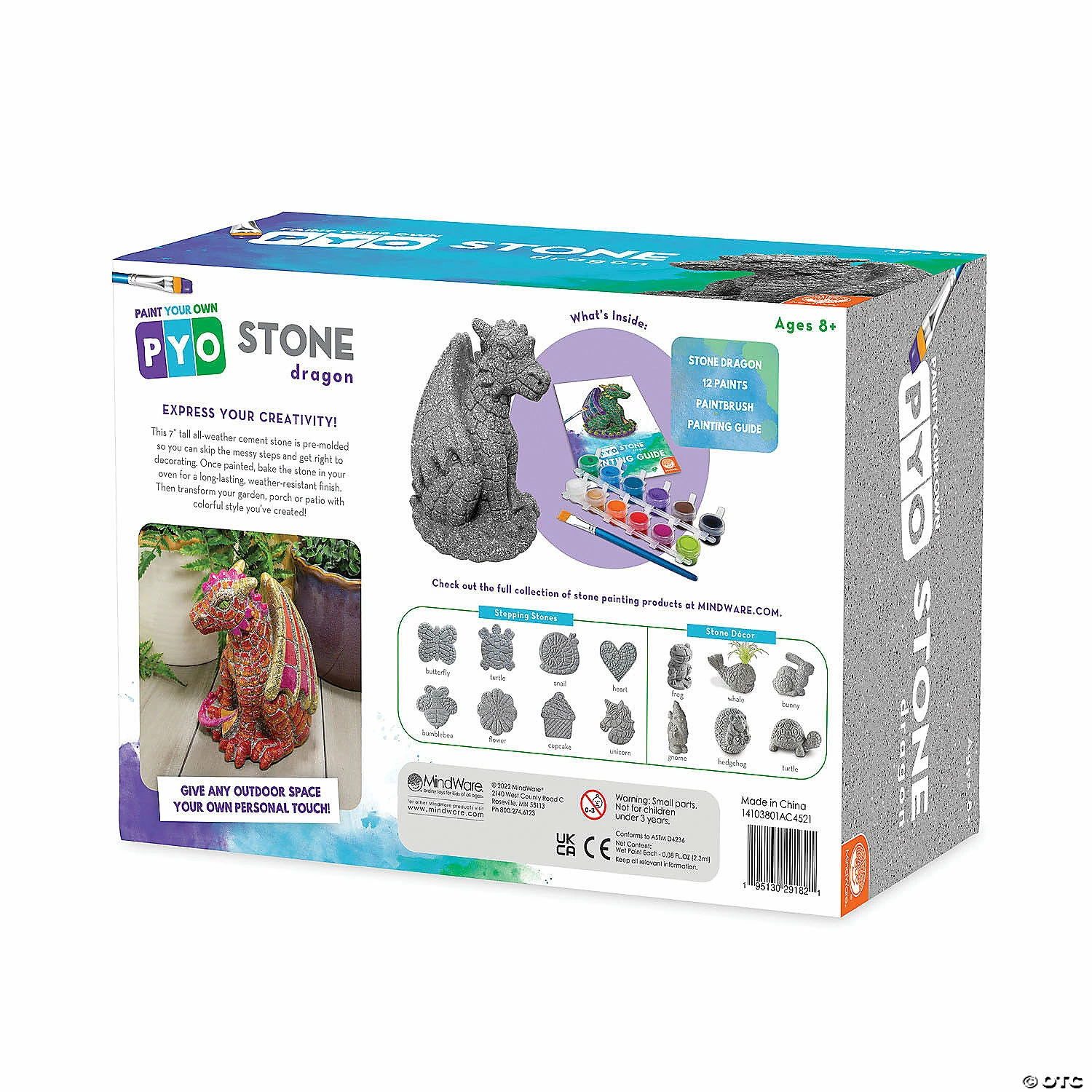 MW Paint Your Own Stone Dragon 6 MW Paint Your Own Stone Dragon - Image 4