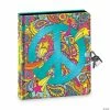 MW Peace Sign Black Page Diary 1 MW Peace Sign Black Page Diary -Kids Art Supplies Store peace sign black page diary5741