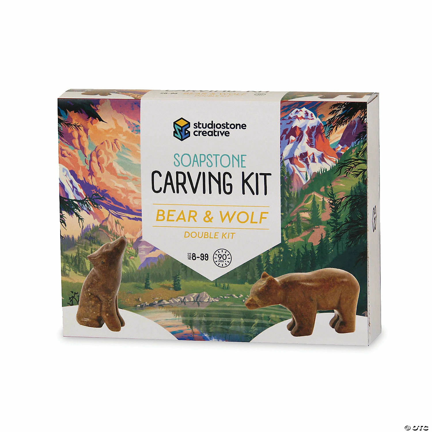 MW Soapstone Carving Kits: Bear & Wolf 3 MW Soapstone Carving Kits: Bear & Wolf