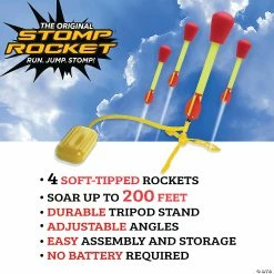 MW The Original Stomp Rocket Ultra Launcher: 4 Rockets 8 MW The Original Stomp Rocket Ultra Launcher: 4 Rockets -Kids Art Supplies Store the original stomp rocket ultra launcher 4 rockets14174682 a02