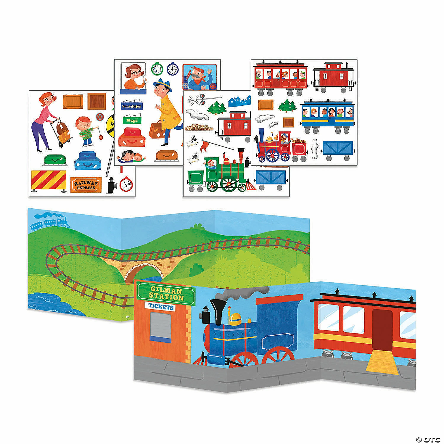 MW Train Time Reusable Sticker Tote 4 MW Train Time Reusable Sticker Tote - Image 2