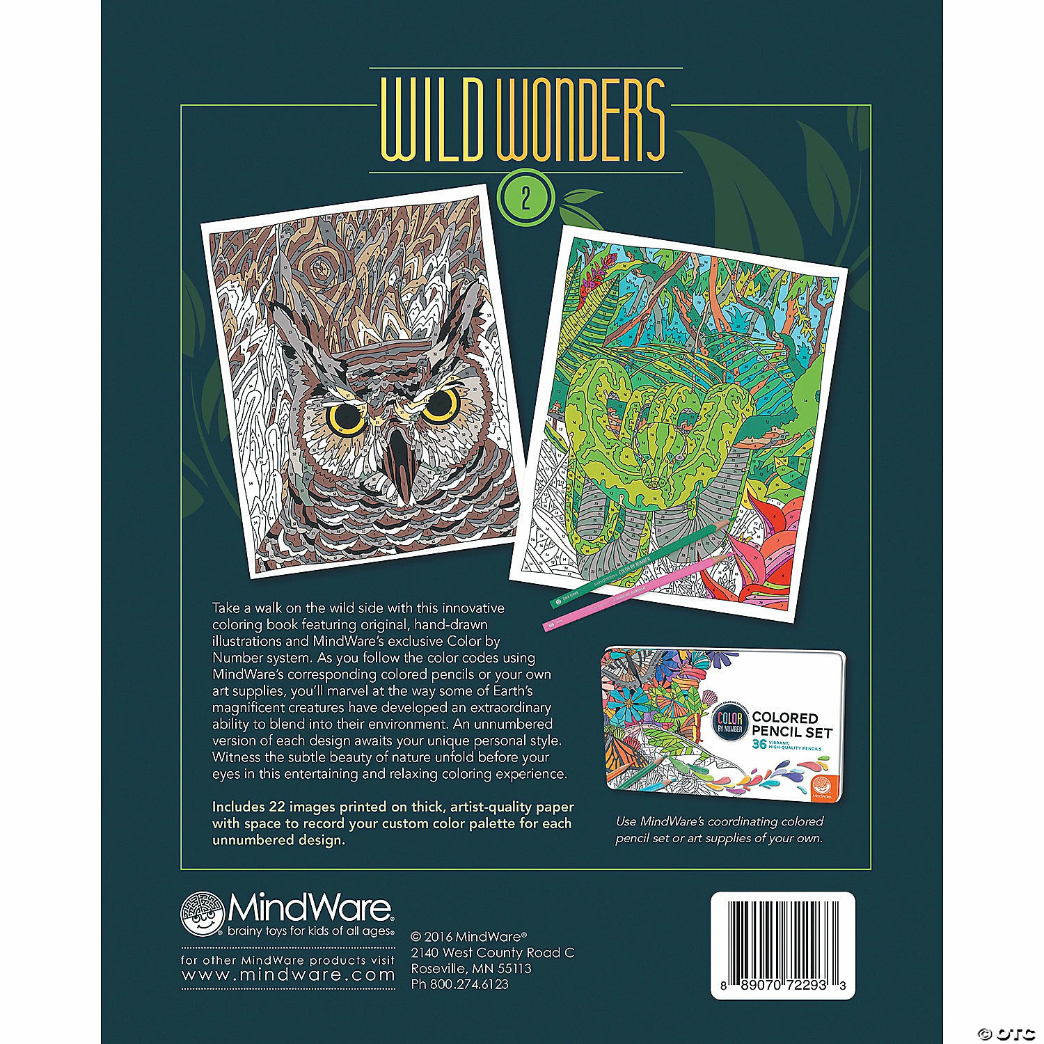 MW Wild Wonders Color By Number: Book 2 4 MW Wild Wonders Color By Number: Book 2 - Image 2