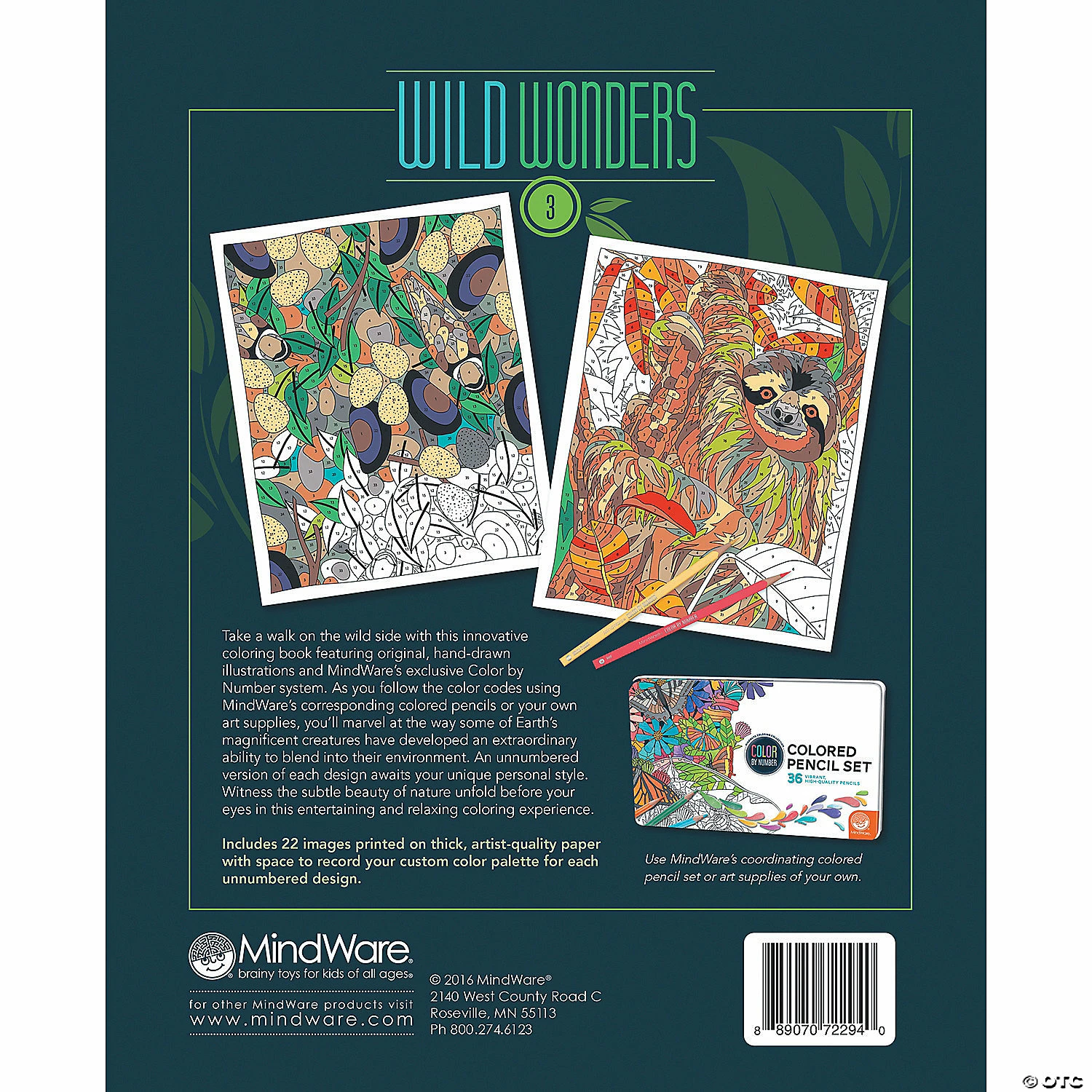 MW Wild Wonders Color By Number: Book 3 5 MW Wild Wonders Color By Number: Book 3 - Image 3