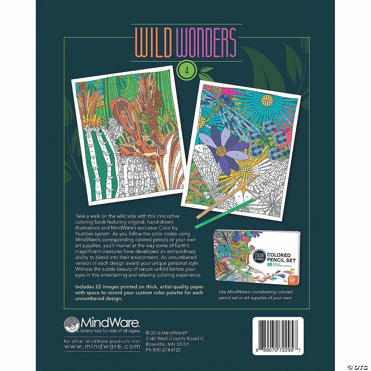 MW Wild Wonders Color By Number: Book 4 4 MW Wild Wonders Color By Number: Book 4 - Image 2