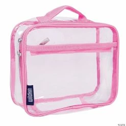 MW Wildkin Clear With Pink Trim Lunch Box