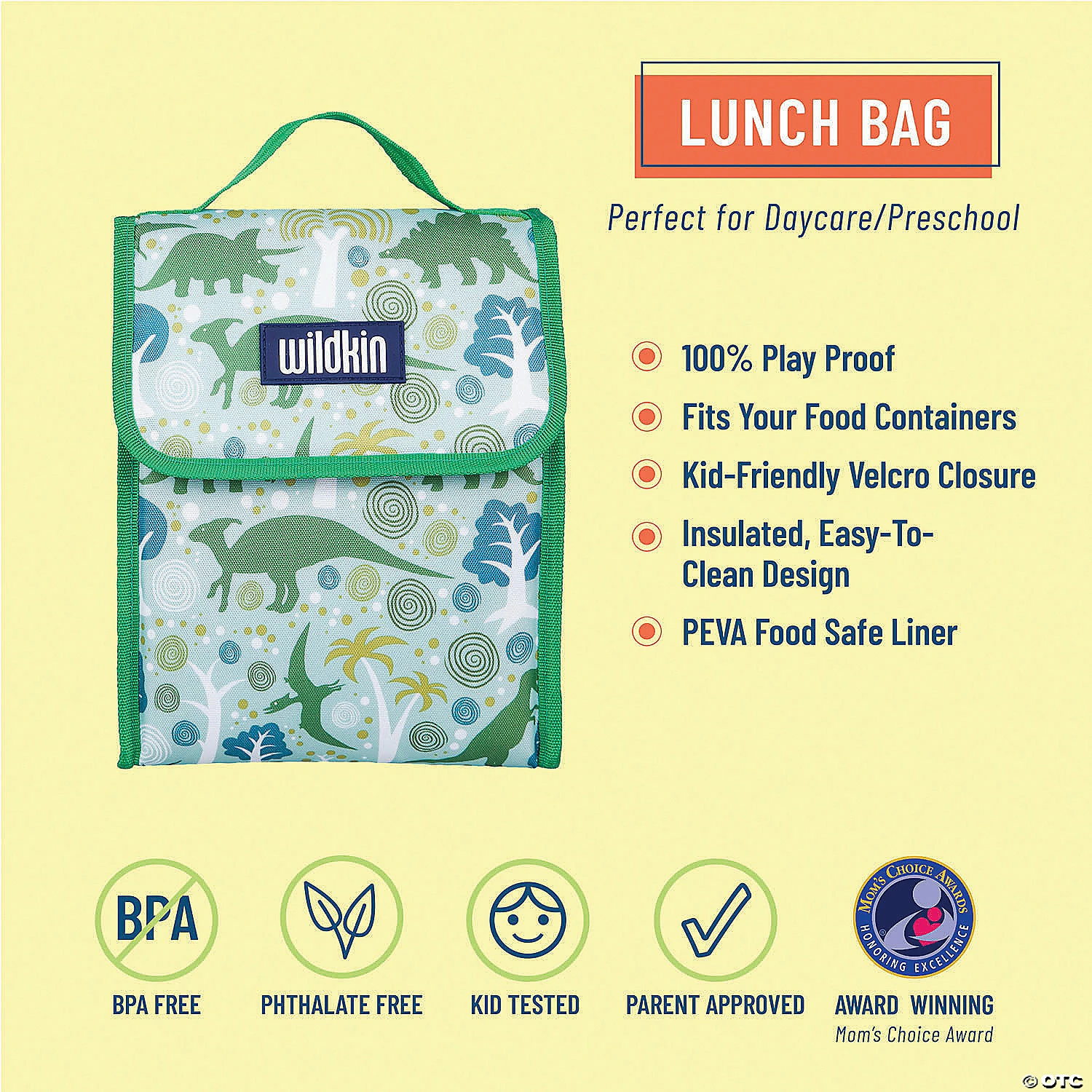 MW Wildkin - Dinomite Dinosaurs Lunch Bag 4 MW Wildkin - Dinomite Dinosaurs Lunch Bag - Image 2