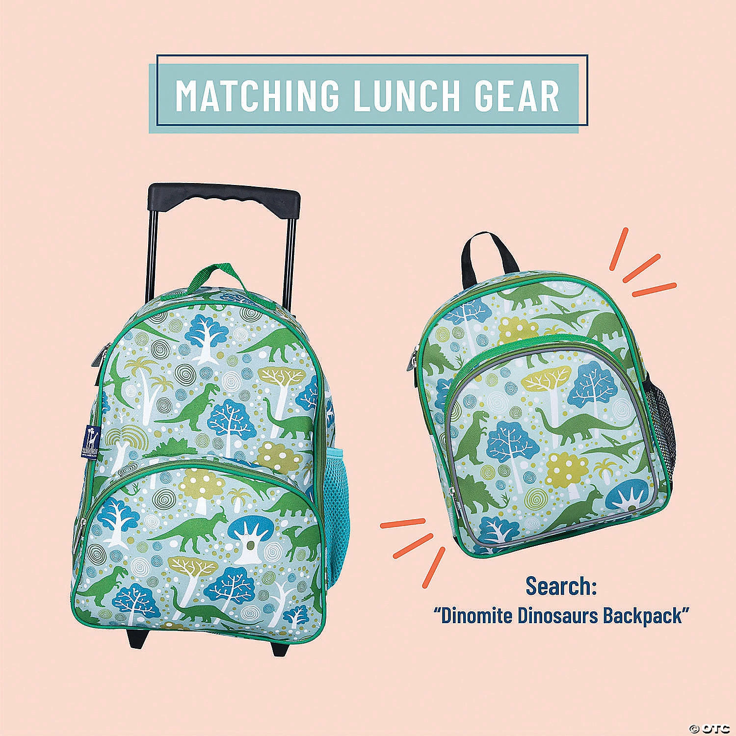 MW Wildkin - Dinomite Dinosaurs Rolling Luggage 5 MW Wildkin - Dinomite Dinosaurs Rolling Luggage - Image 3