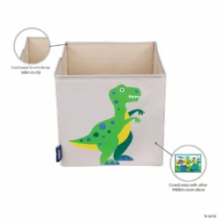 MW Wildkin: Dinosaur Land 10" Storage Cube -Kids Art Supplies Store wildkin dinosaur land 10 storage cube14114463 a03