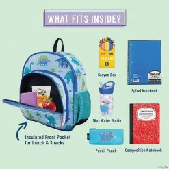 MW Wildkin: Dinosaur Land 12 Inch Backpack 9 MW Wildkin: Dinosaur Land 12 Inch Backpack -Kids Art Supplies Store wildkin dinosaur land 12 inch backpack14110655 a02