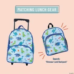 MW Wildkin: Dinosaur Land Rolling Luggage 9 MW Wildkin: Dinosaur Land Rolling Luggage -Kids Art Supplies Store wildkin dinosaur land rolling luggage14114443 a02