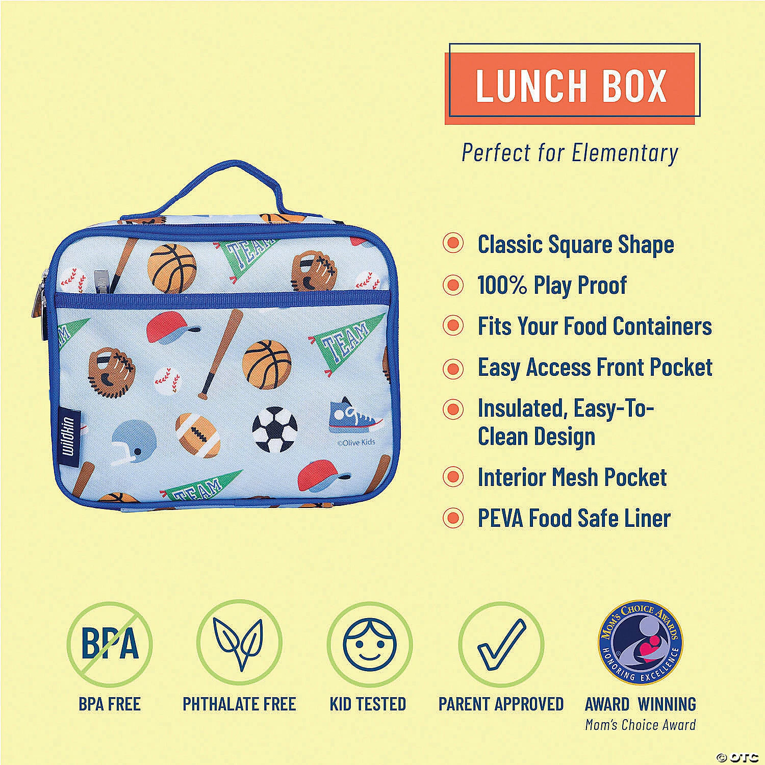 MW Wildkin - Game On Lunch Box 4 MW Wildkin - Game On Lunch Box - Image 2