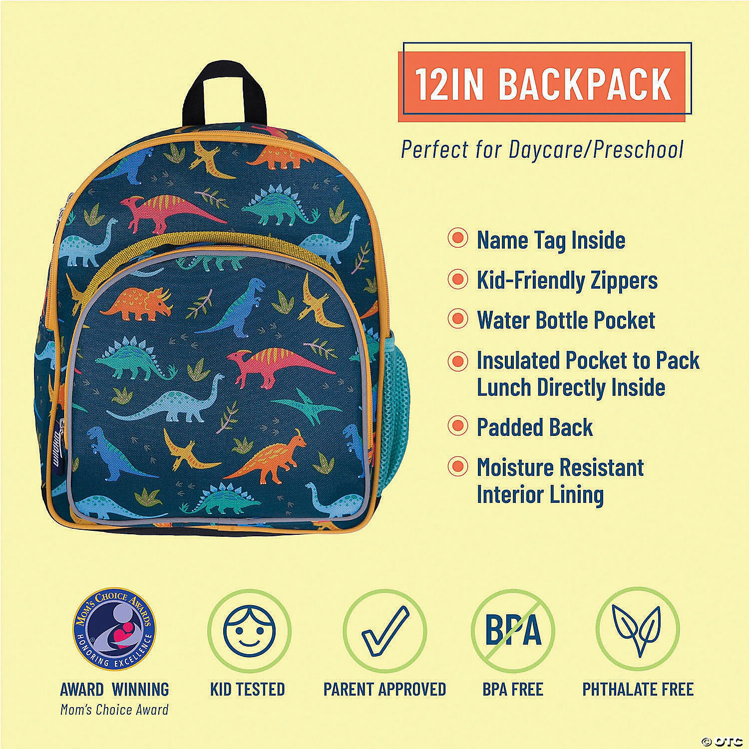 MW Wildkin - Jurassic Dinosaurs 12 Inch Backpack 4 MW Wildkin - Jurassic Dinosaurs 12 Inch Backpack - Image 2