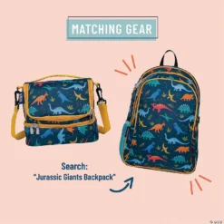 MW Wildkin - Jurassic Dinosaurs Two Compartment Lunch Bag -Kids Art Supplies Store wildkin jurassic dinosaurs two compartment lunch bag14110681 a03