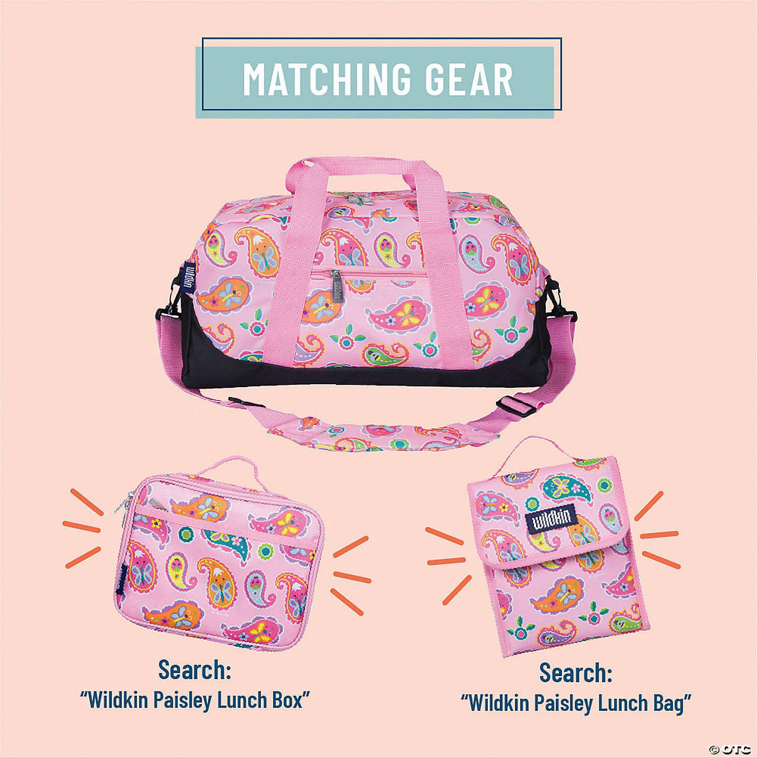 MW Wildkin - Paisley Overnighter Duffel Bag 5 MW Wildkin - Paisley Overnighter Duffel Bag - Image 3