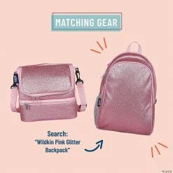 MW Wildkin - Pink Glitter Two Compartment Lunch Bag 10 MW Wildkin - Pink Glitter Two Compartment Lunch Bag -Kids Art Supplies Store wildkin pink glitter two compartment lunch bag14110700 a03