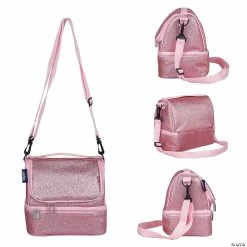 MW Wildkin - Pink Glitter Two Compartment Lunch Bag 11 MW Wildkin - Pink Glitter Two Compartment Lunch Bag -Kids Art Supplies Store wildkin pink glitter two compartment lunch bag14110700 a05