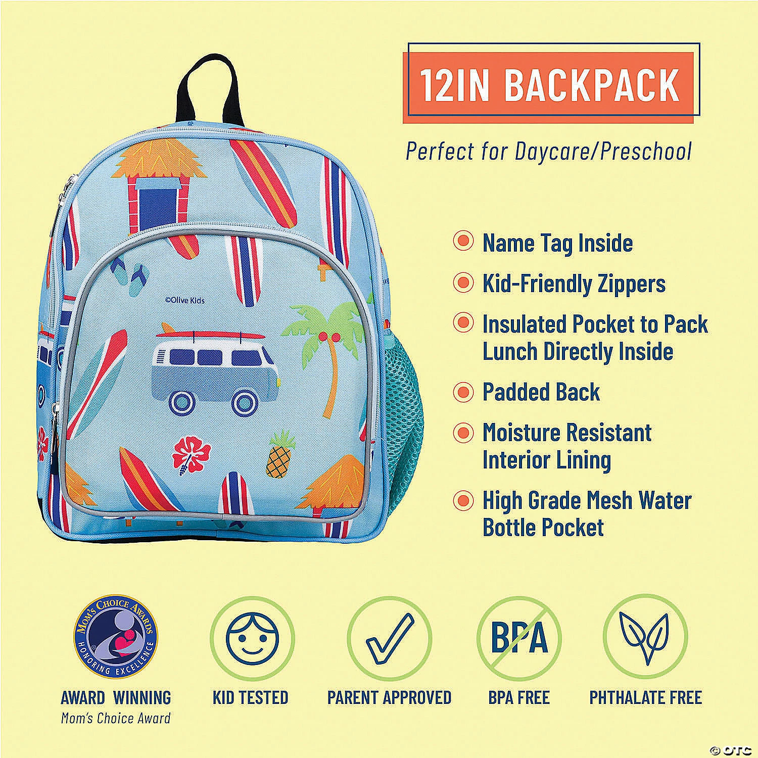 MW Wildkin - Surf Shack 12 Inch Backpack 4 MW Wildkin - Surf Shack 12 Inch Backpack - Image 2