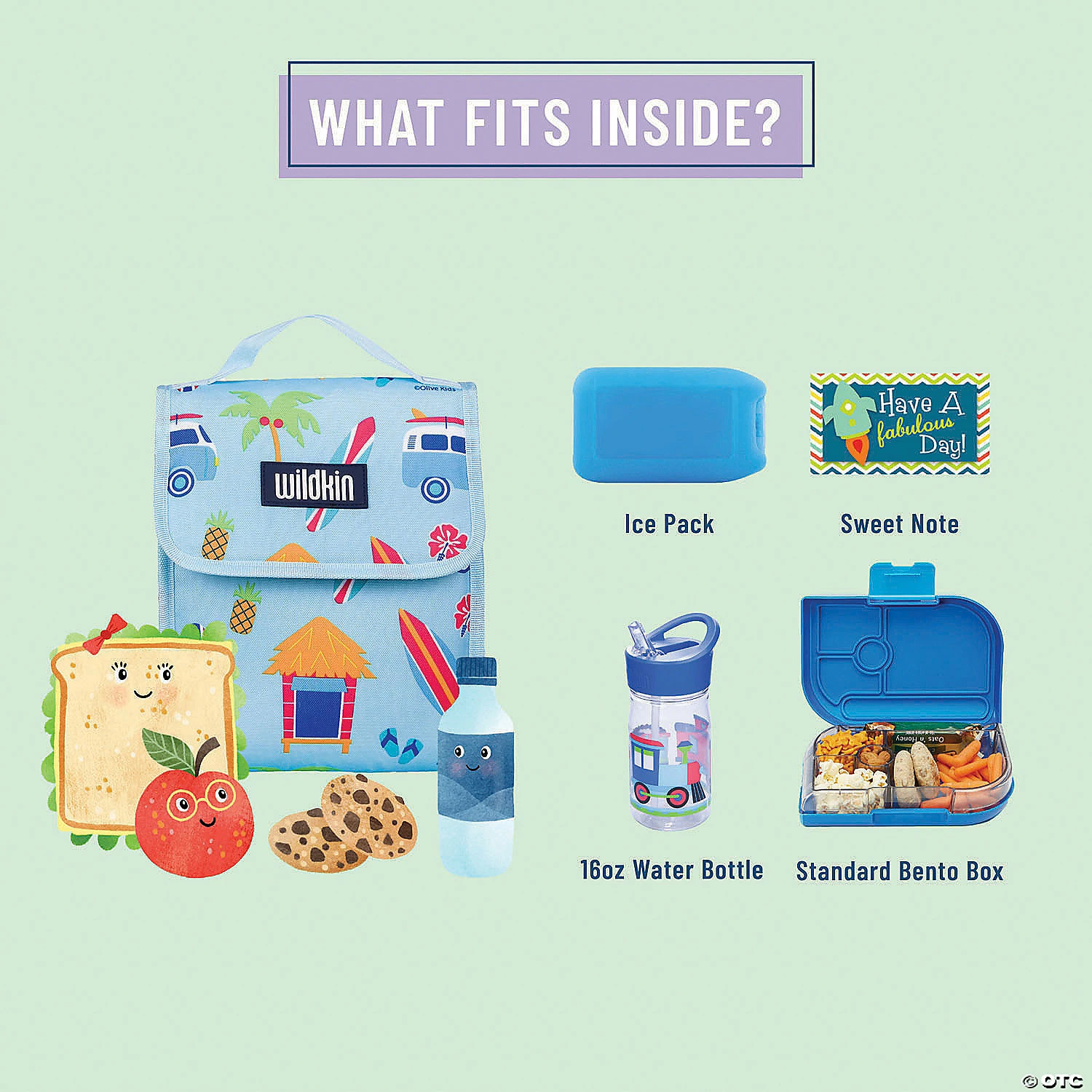 MW Wildkin - Surf Shack Lunch Bag 5 MW Wildkin - Surf Shack Lunch Bag - Image 3