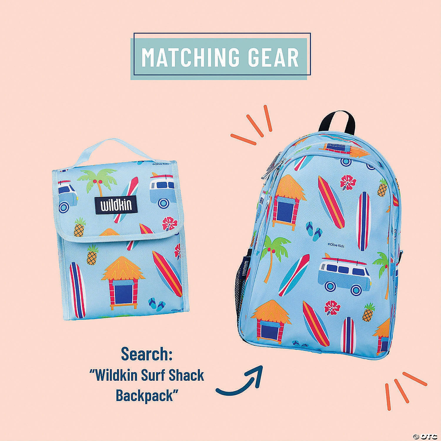 MW Wildkin - Surf Shack Lunch Bag 6 MW Wildkin - Surf Shack Lunch Bag - Image 4