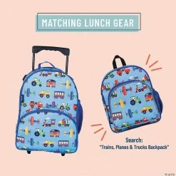MW Wildkin: Trains, Planes & Trucks Rolling Luggage 9 MW Wildkin: Trains, Planes & Trucks Rolling Luggage -Kids Art Supplies Store wildkin trains planes and trucks rolling luggage14110775 a02