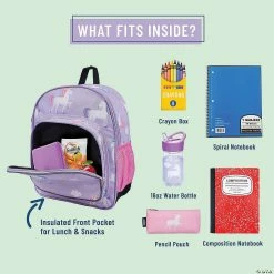 MW Wildkin: Unicorn 12 Inch Backpack 9 MW Wildkin: Unicorn 12 Inch Backpack -Kids Art Supplies Store wildkin unicorn 12 inch backpack14110662 a02