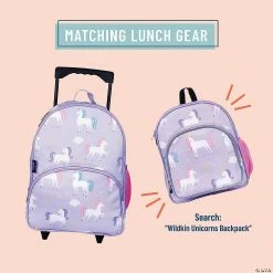 MW Wildkin - Unicorn Rolling Luggage -Kids Art Supplies Store wildkin unicorn rolling luggage14114445 a02