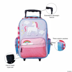MW Wildkin - Unicorn Rolling Suitcase -Kids Art Supplies Store wildkin unicorn rolling suitcase14114333 a05