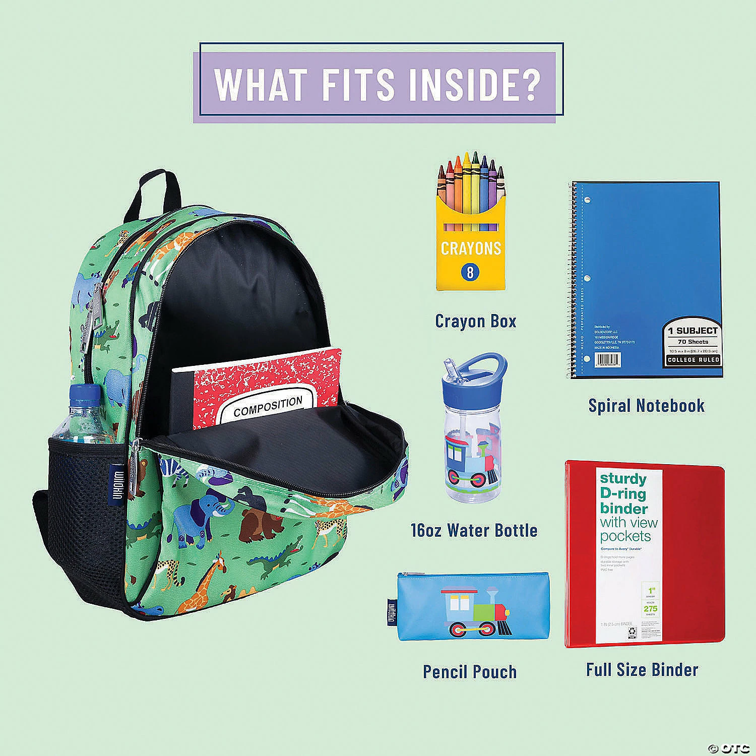 MW Wildkin - Wild Animals 15 Inch Backpack 5 MW Wildkin - Wild Animals 15 Inch Backpack - Image 3